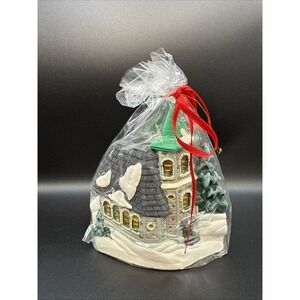 Delagar Alpine village 1998‎ Tealight house votive candleholder 5'' NIP